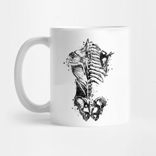 Human Back Bones and Muscles Anatomy Mug